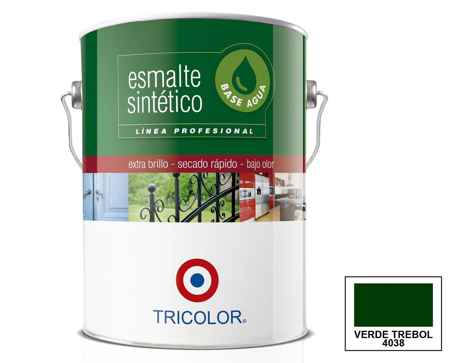 Esmalte Sintetico Litro Verde Trebol - Materiales de Construcción Jurmaq Molina