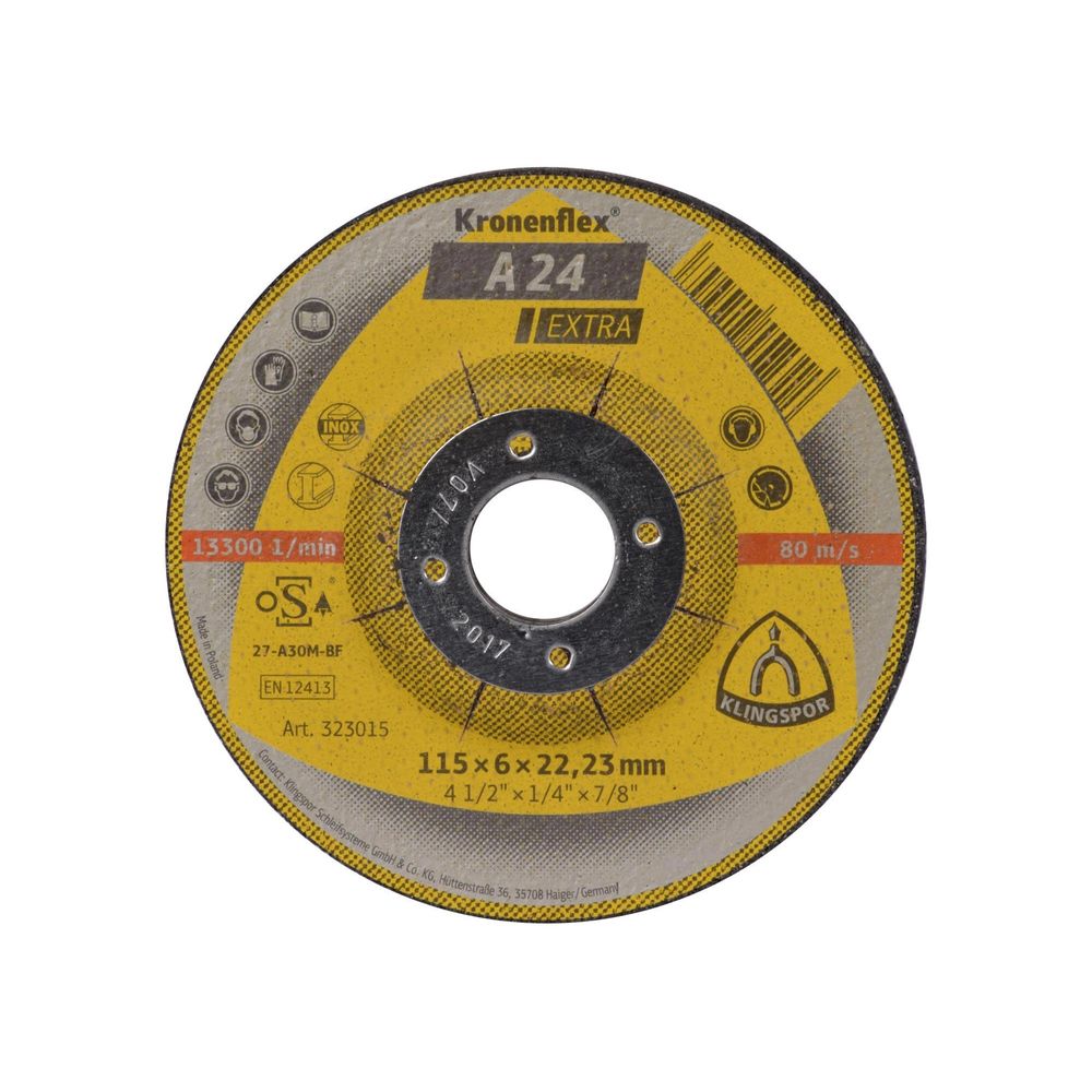 Disco Desbaste 4 1/2x6 mm Kling - Materiales de Construcción Jurmaq Molina