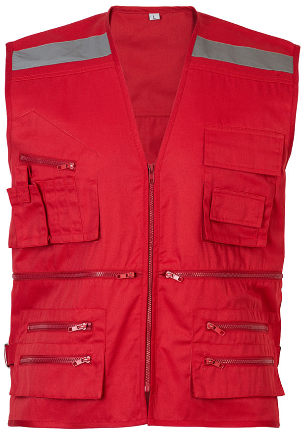 Chaleco Geologo Rojo Tipo M - Materiales de Construcción Jurmaq Molina