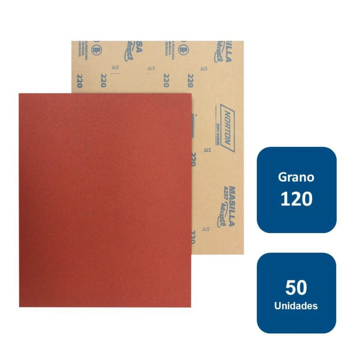 Lija Madera G/120 A-257 - Materiales de Construcción Jurmaq Molina