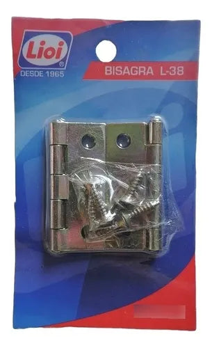 Bisagra L38 21/2 A. Zincado Con T Dp 2U - Materiales de Construcción Jurmaq Molina