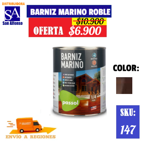 Barniz Litro Roble Praga - Materiales de Construcción Jurmaq Molina