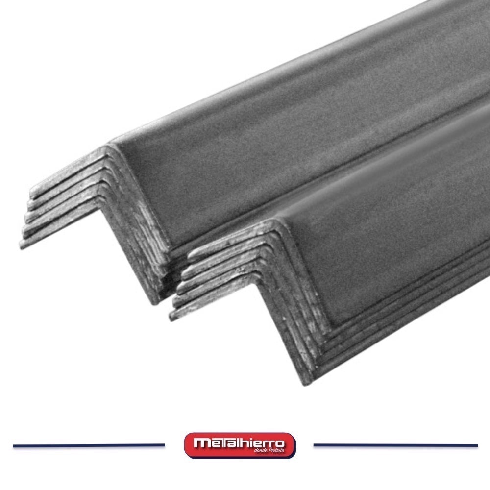 Ángulo Doble Negro 50x50x4.0 mm - Materiales de Construcción Jurmaq Molina