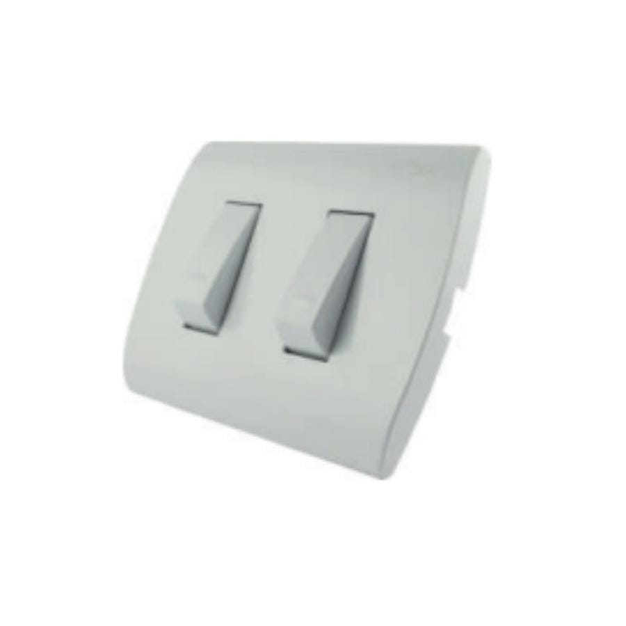 Interruptor Doble 9/15 Embutido Blanco Mec - Materiales de Construcción Jurmaq Molina