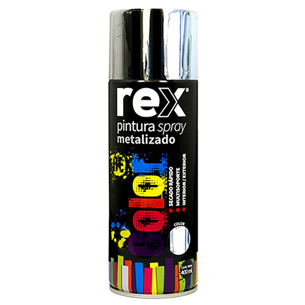 Spray Rex Metalico Cromo - Materiales de Construcción Jurmaq Molina