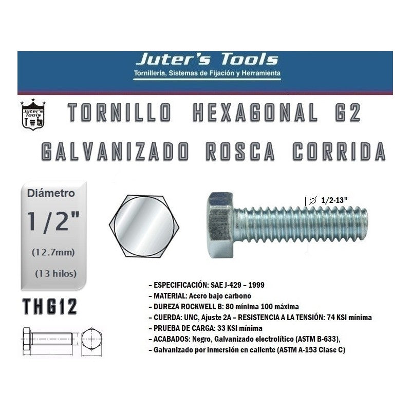P.Hex G2 Unc 1/2 13/1 - Materiales de Construcción Jurmaq Molina