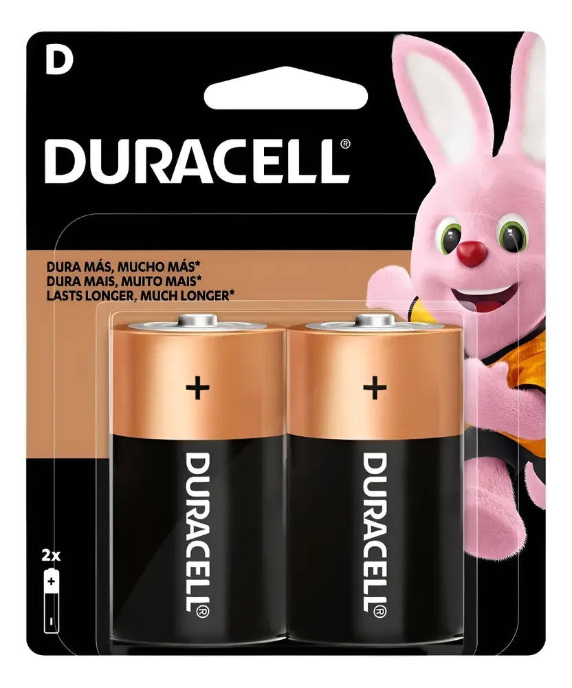 Producto Display 2un Pila Duracell Alcalina D disponible en Barraca JURMAQ