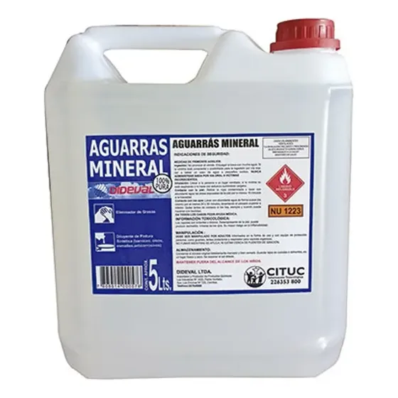 Producto Aguarras Mineral Bidon 5lts 5LTS disponible en Barraca JURMAQ