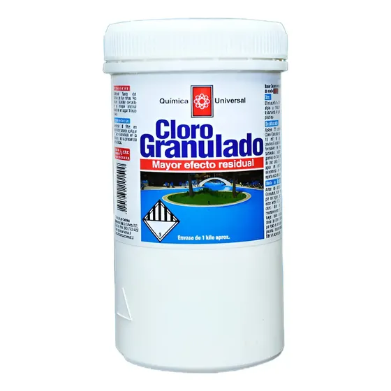 Producto Cloro Granulado Pote 1 KG 1 KG disponible en Barraca JURMAQ