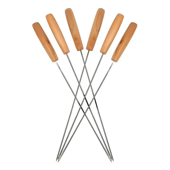 Producto Anticucho Niquelado Pack 6 UN Grilltech disponible en Barraca JURMAQ