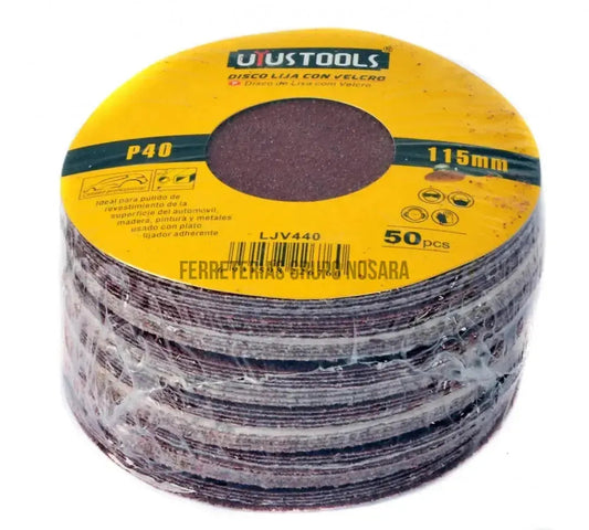 Set Disco Con Velcro 4 1/2 Gr40 - Materiales de Construcción Jurmaq Molina