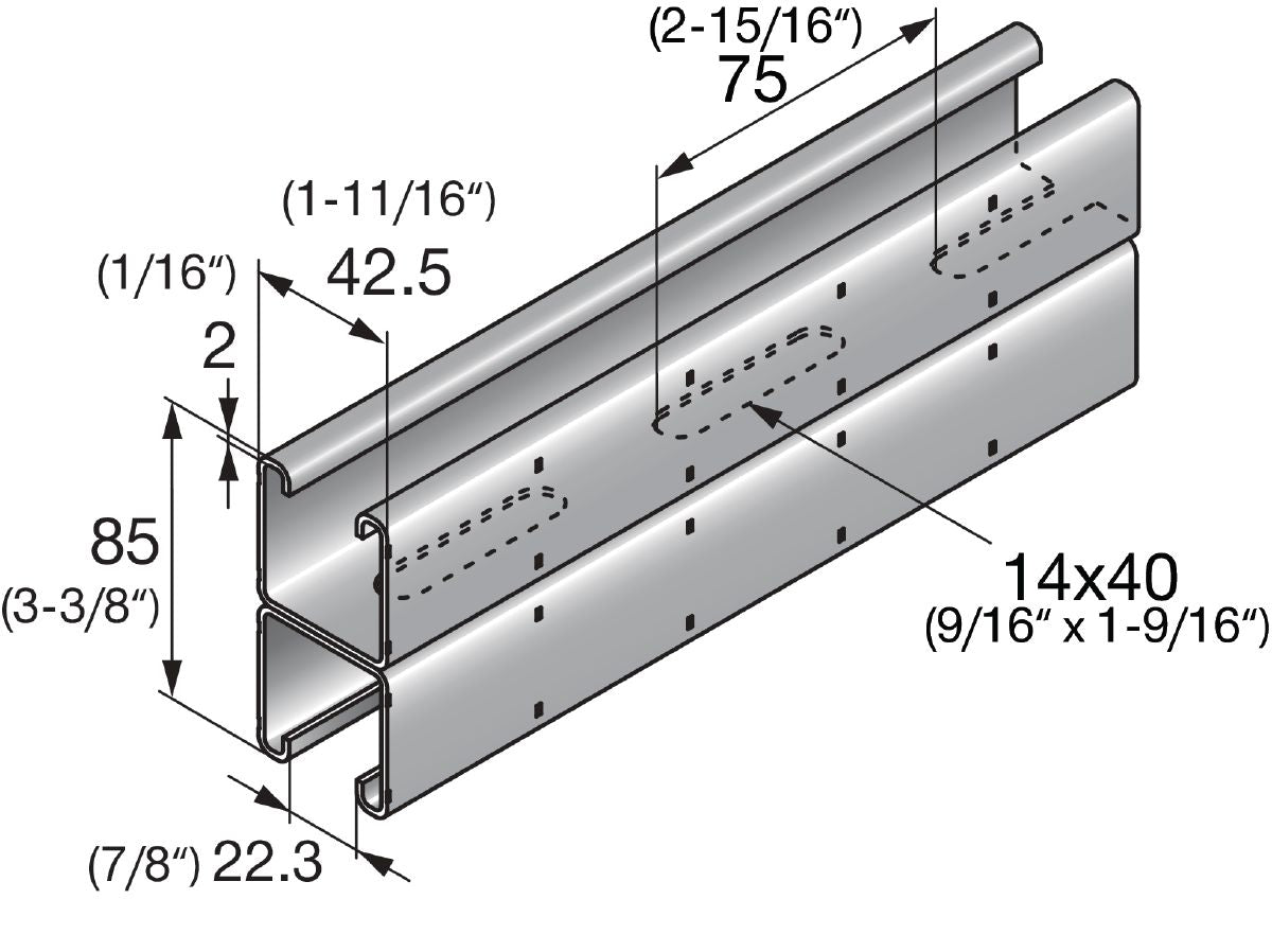 Canal 40x40x2x6 mt (Pivote) - Materiales de Construcción Jurmaq Molina