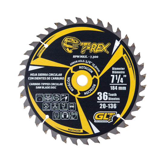 Disco Sierra Madera 7 1/4 36 Dientes - Materiales de Construcción Jurmaq Molina