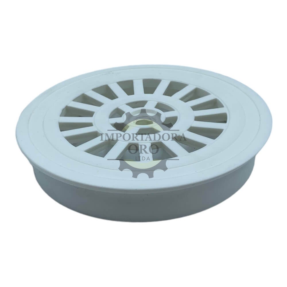 Rejilla Pileta 4" Blanca - Materiales de Construcción Jurmaq Molina