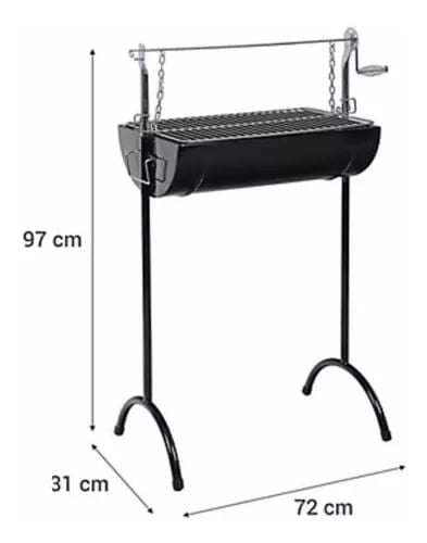 Parrilla Criolla Con Roldana - Materiales de Construcción Jurmaq Molina