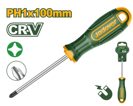 Atornillador Cr-V Ph1*100 mm - Materiales de Construcción Jurmaq Molina