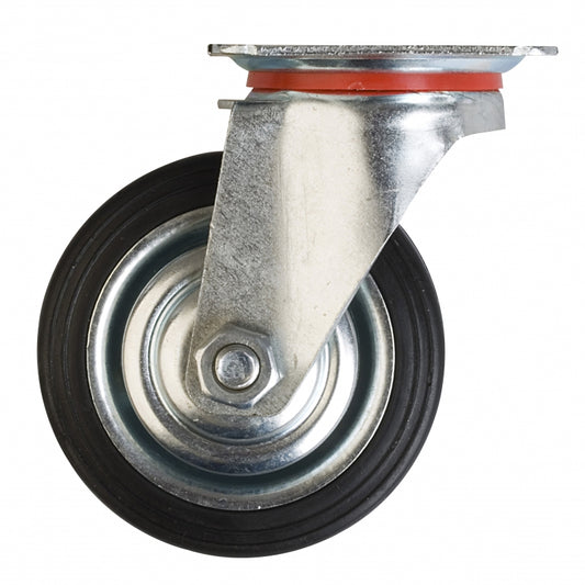 Rueda Goma Con Base Giratoria 3" Llanta Metalica - Materiales de Construcción Jurmaq Molina