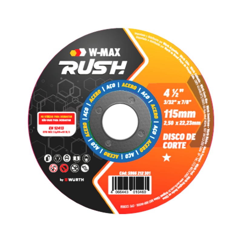Disco Corte 7"X 1/8 W-Max - Materiales de Construcción Jurmaq Molina