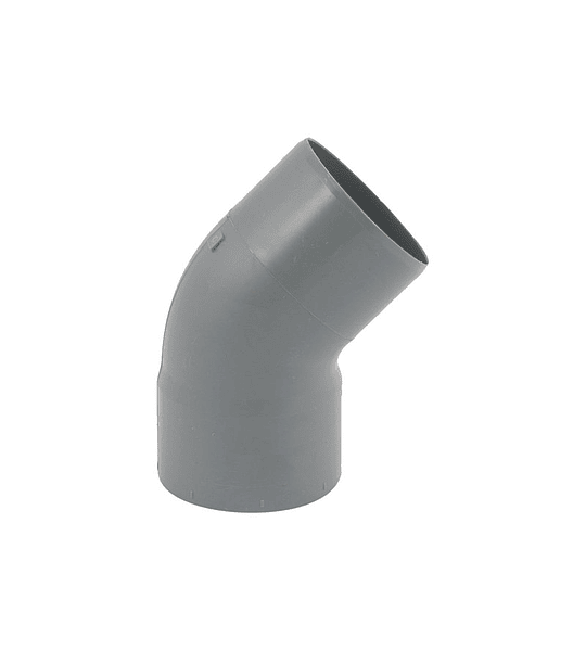 Codo Sanitaria 50x45° Gris - Materiales de Construcción Jurmaq Molina