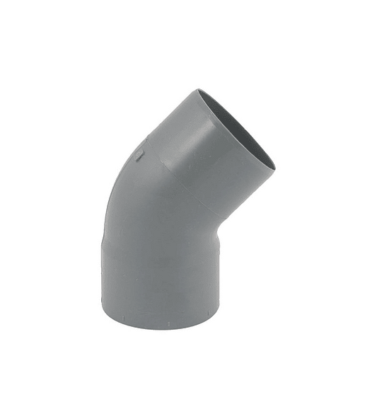 Codo Sanitaria 50x45° Gris - Materiales de Construcción Jurmaq Molina