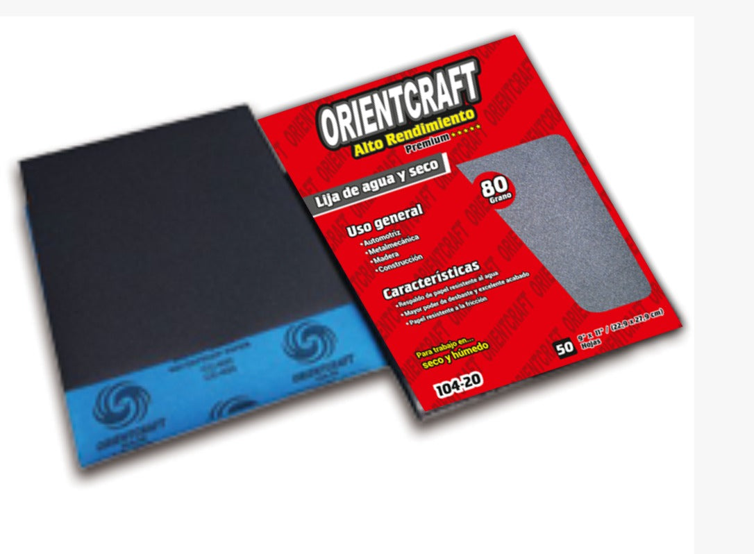Lija Fierro G/80 - Materiales de Construcción Jurmaq Molina