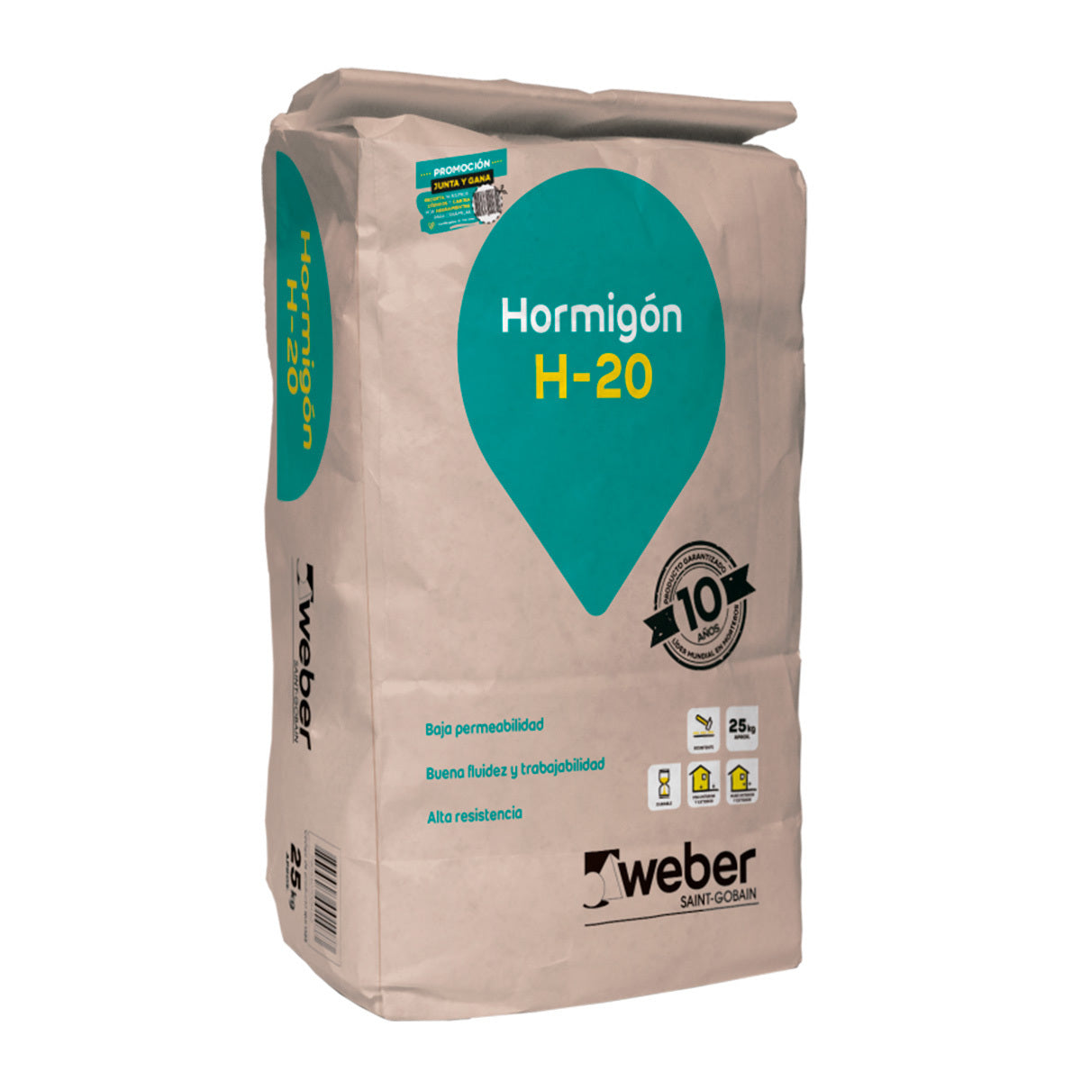 Weber Hormigon H-20 25 kg - Materiales de Construcción Jurmaq Molina