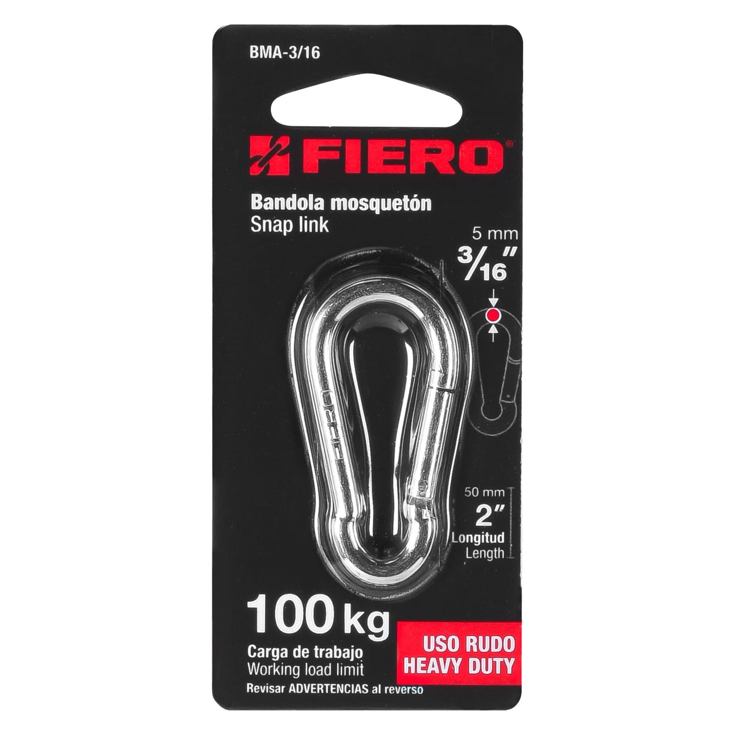 Mosqueton 3/16 Truper - Materiales de Construcción Jurmaq Molina