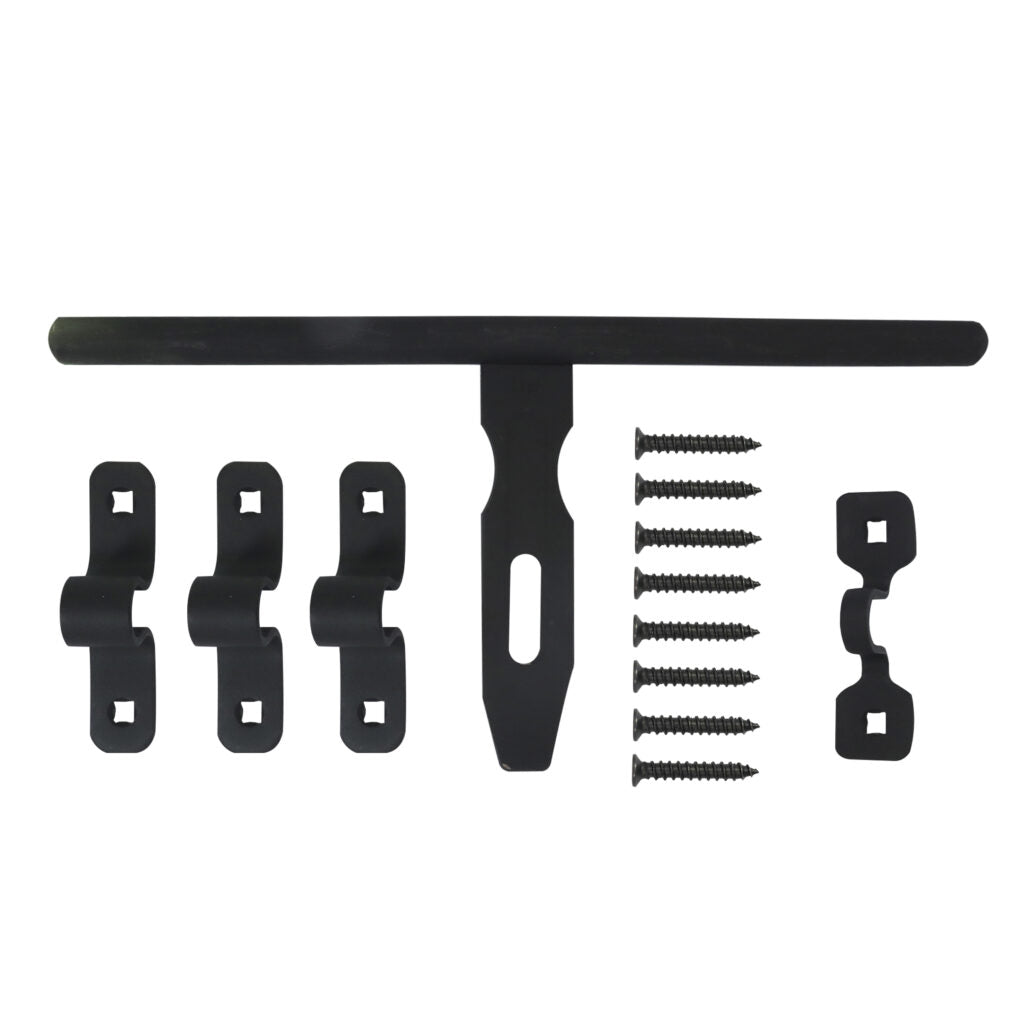 Cerrojo Carcelero Con Torn. 10x1/2 Negro - Materiales de Construcción Jurmaq Molina