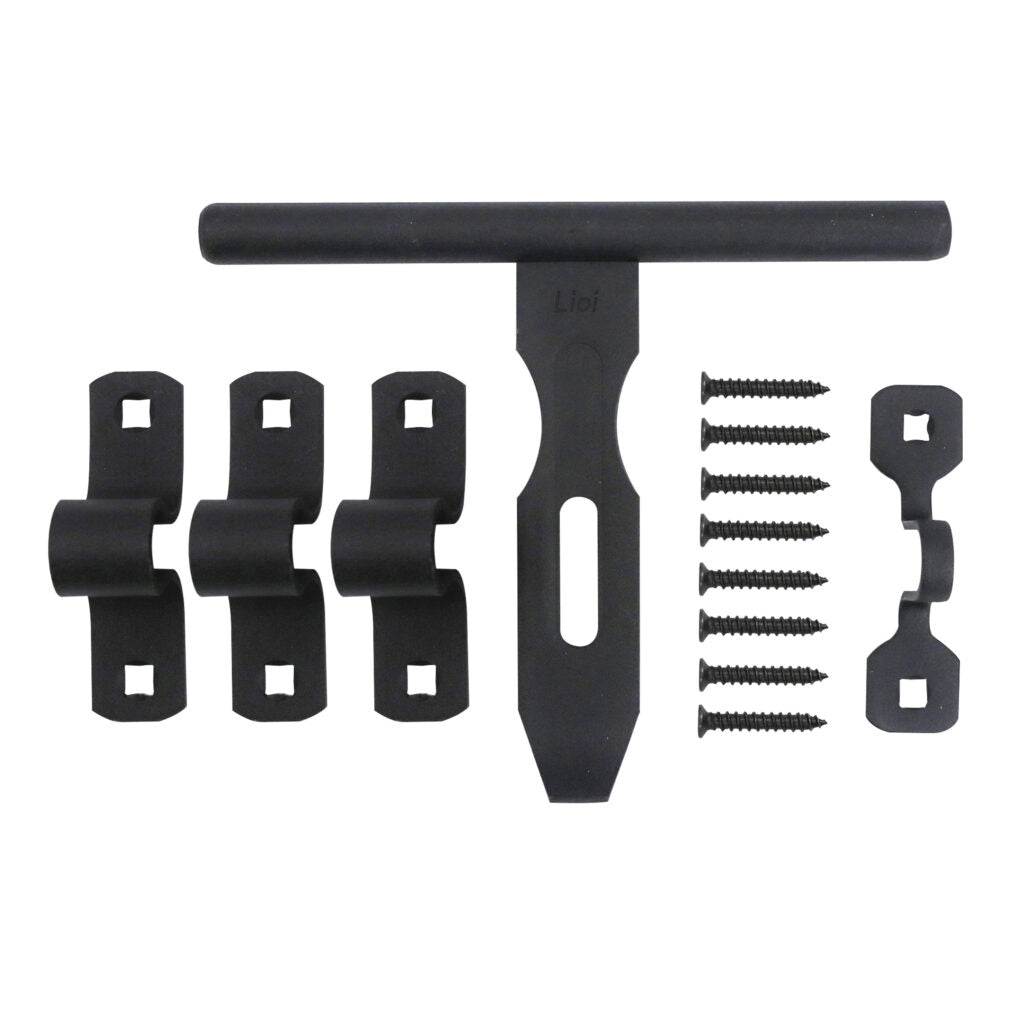 Cerrojo Carcelero Con Torn. 10x5/8 Negro - Materiales de Construcción Jurmaq Molina