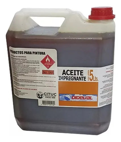 Aceite Impregnante 5 Litro Dideval - Materiales de Construcción Jurmaq Molina