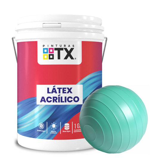 Latex Galón Verde Agua Praga - Materiales de Construcción Jurmaq Molina