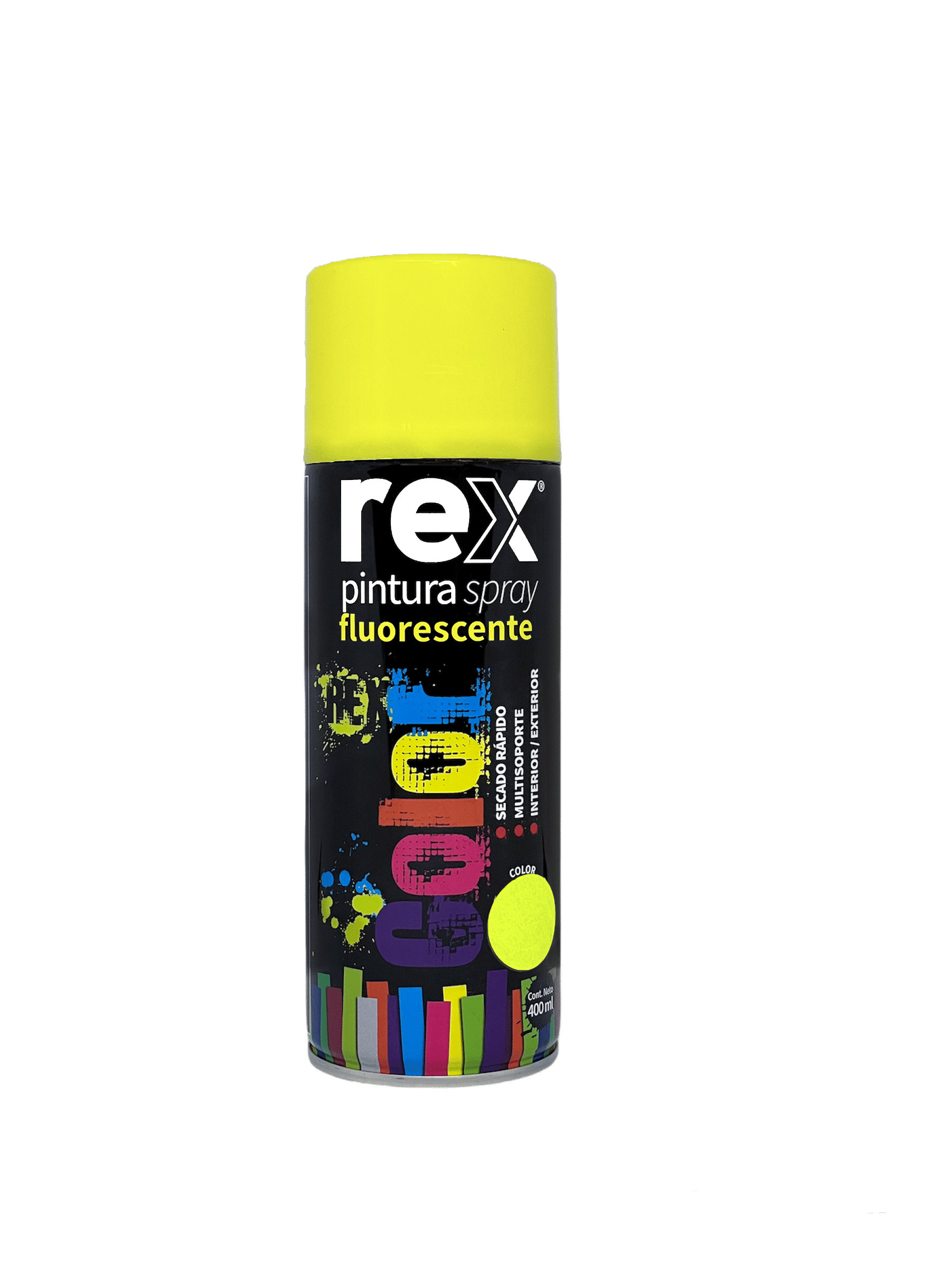 Spray Rex Fluorescente Amarillo - Materiales de Construcción Jurmaq Molina