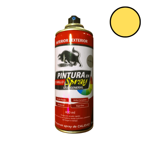 Spray Toro-Negro Color Amarillo - Materiales de Construcción Jurmaq Molina