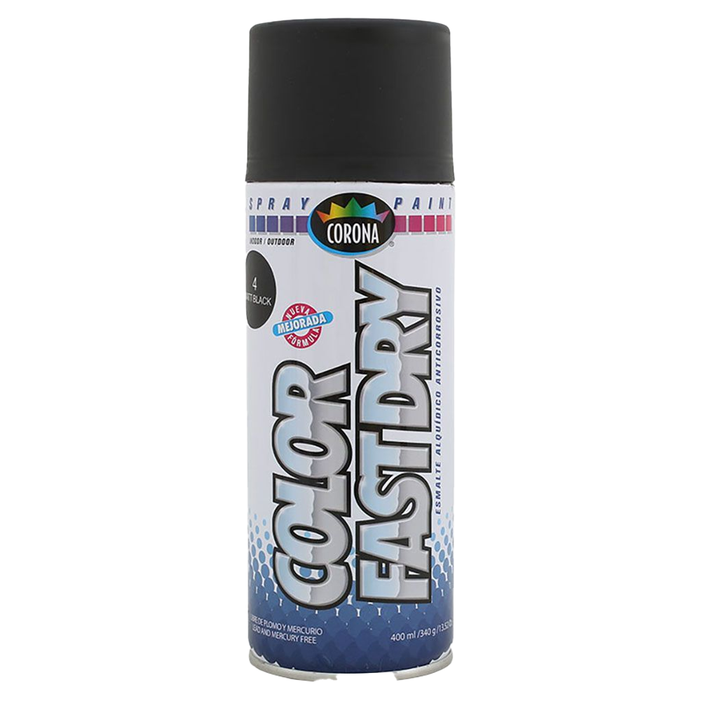 Spray Color Negro Mate - Materiales de Construcción Jurmaq Molina