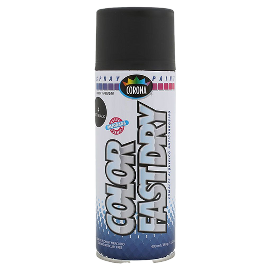 Spray Color Negro Mate - Materiales de Construcción Jurmaq Molina