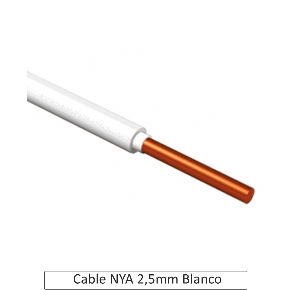 Cable Nya 2,5 Blanco (1 mt) - Materiales de Construcción Jurmaq Molina