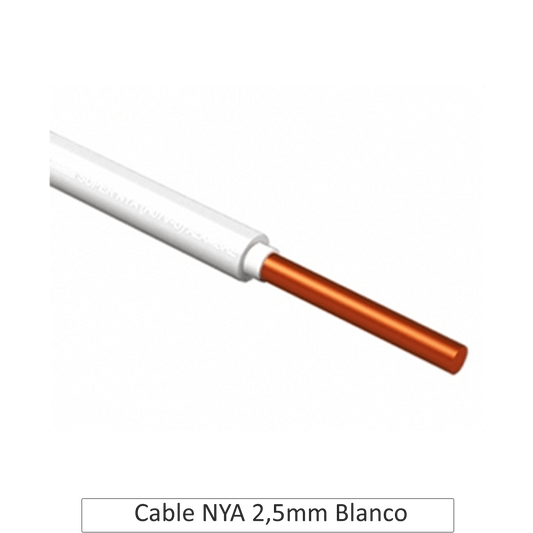 Cable Nya 2,5 Blanco (1 mt) - Materiales de Construcción Jurmaq Molina