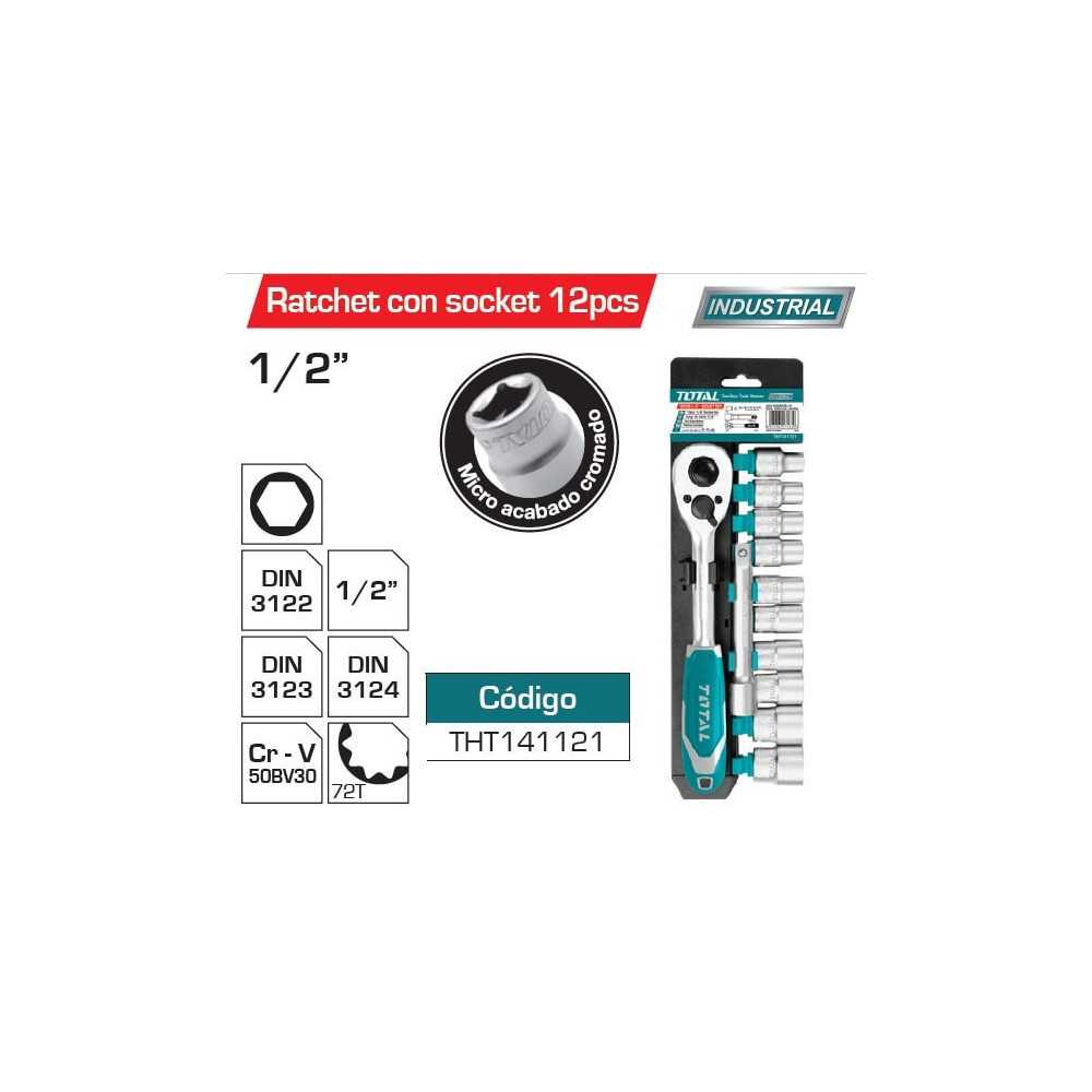 Juego Dados 12 Pcs 1/2" - Materiales de Construcción Jurmaq Molina