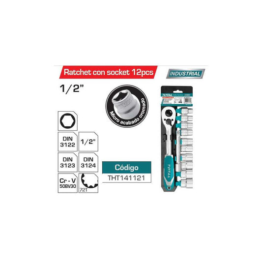 Juego Dados 12 Pcs 1/2" - Materiales de Construcción Jurmaq Molina