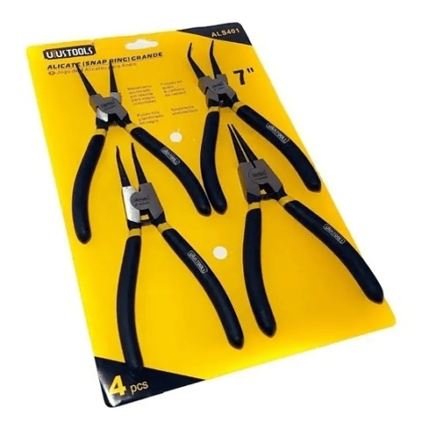 Set Alicate Quitaseguro 7" 4 Pcs Uyus - Materiales de Construcción Jurmaq Molina
