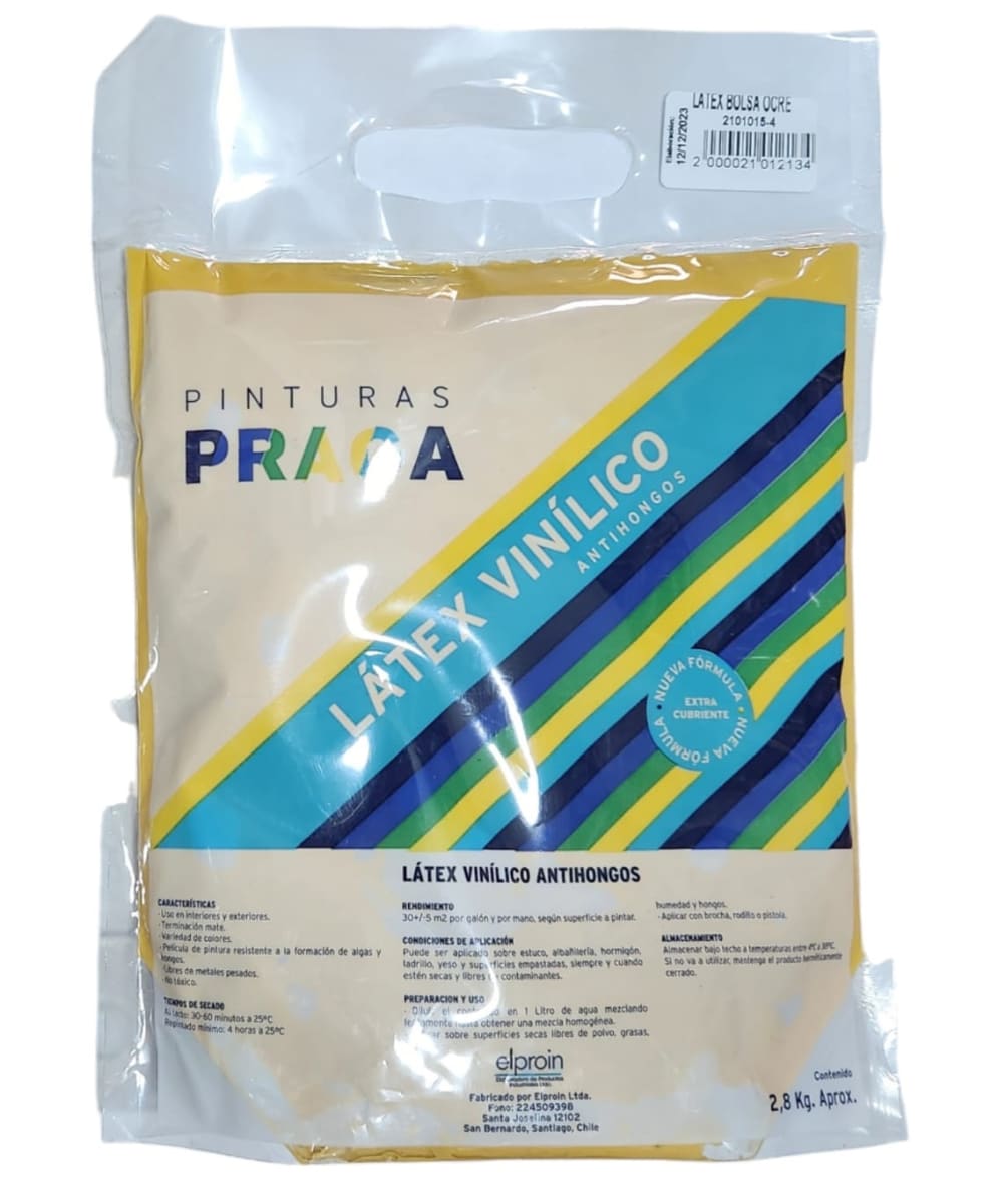 Latex Bolsa Ocre Praga - Materiales de Construcción Jurmaq Molina