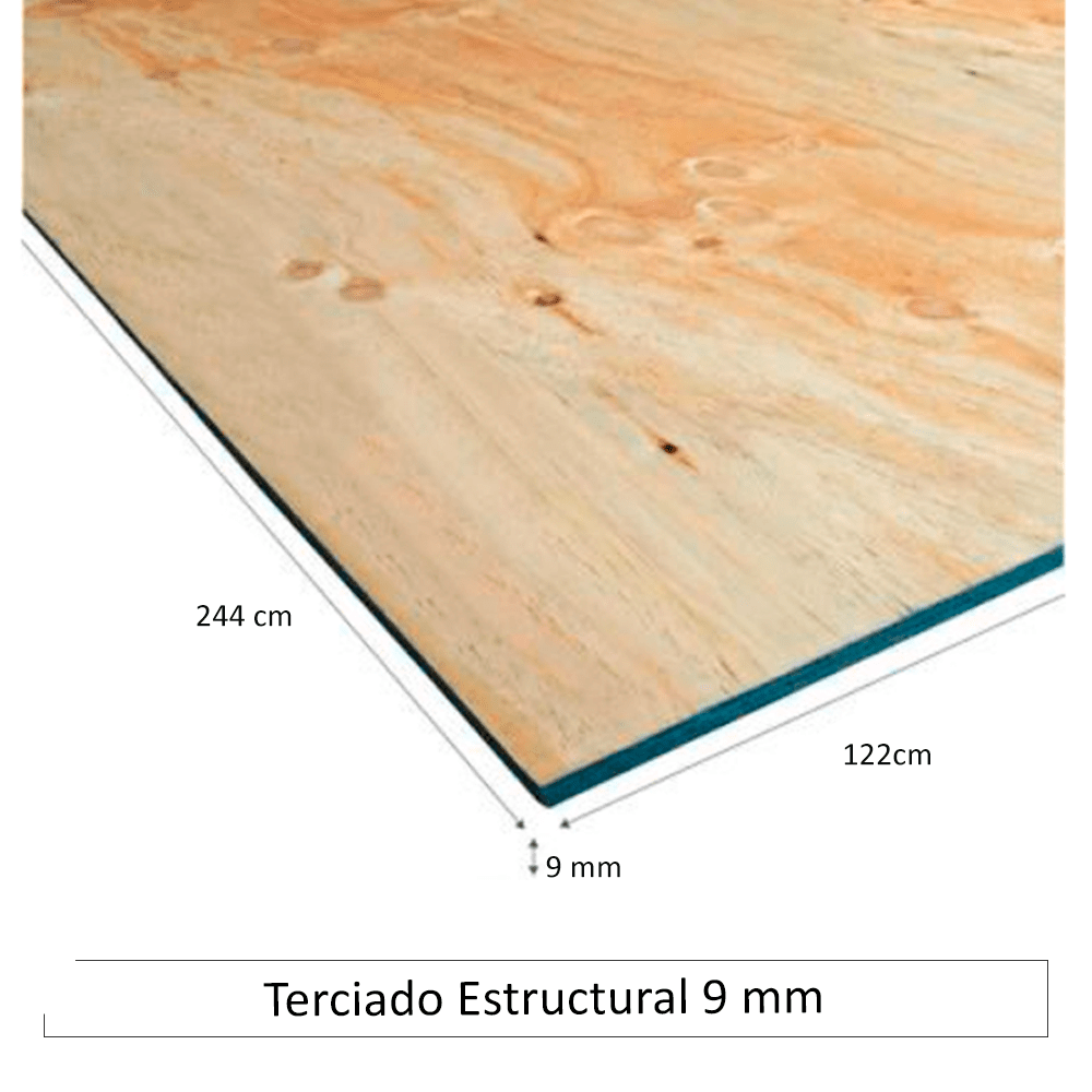 Terciado Estructural 9 mm - Materiales de Construcción Jurmaq Molina