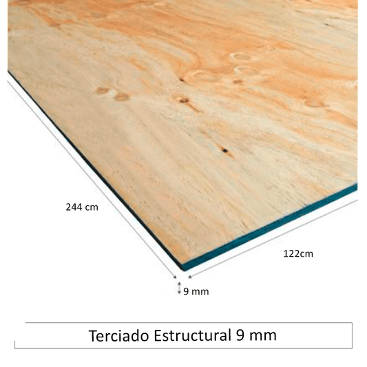 Terciado Estructural 9 mm - Materiales de Construcción Jurmaq Molina