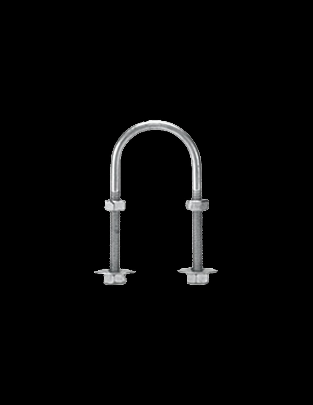 Abrazadera Tipo Varilla Espesor U Zinc M8x2In - Materiales de Construcción Jurmaq Molina