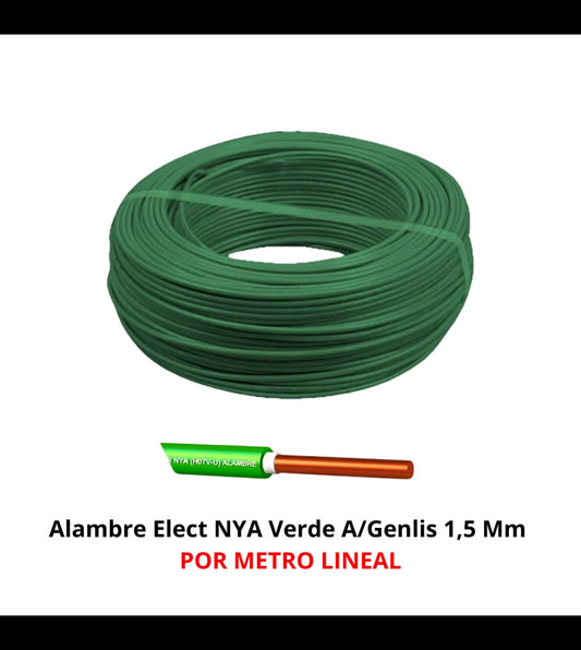 Cable Nya 1,5 Verde (1 mt) - Materiales de Construcción Jurmaq Molina
