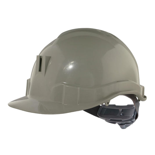 Casco Con Arnes Plastico Gris - Materiales de Construcción Jurmaq Molina