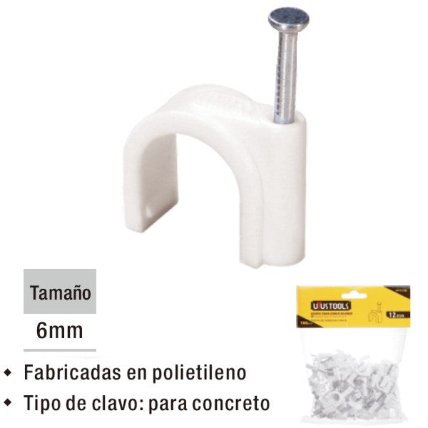Grapa Uyus 6 mm (Cxg106) - Materiales de Construcción Jurmaq Molina