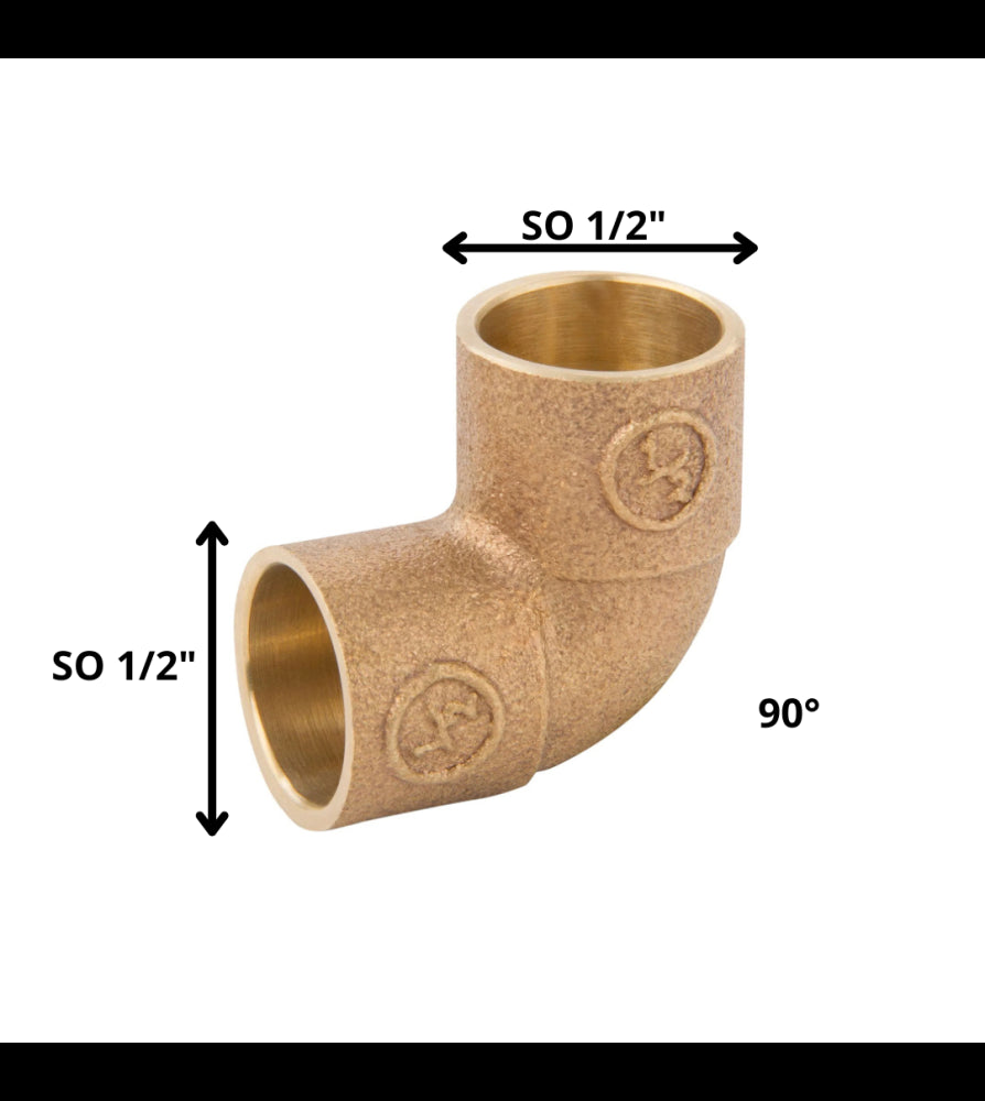 Codo Bronce 1/2 So-So - Materiales de Construcción Jurmaq Molina