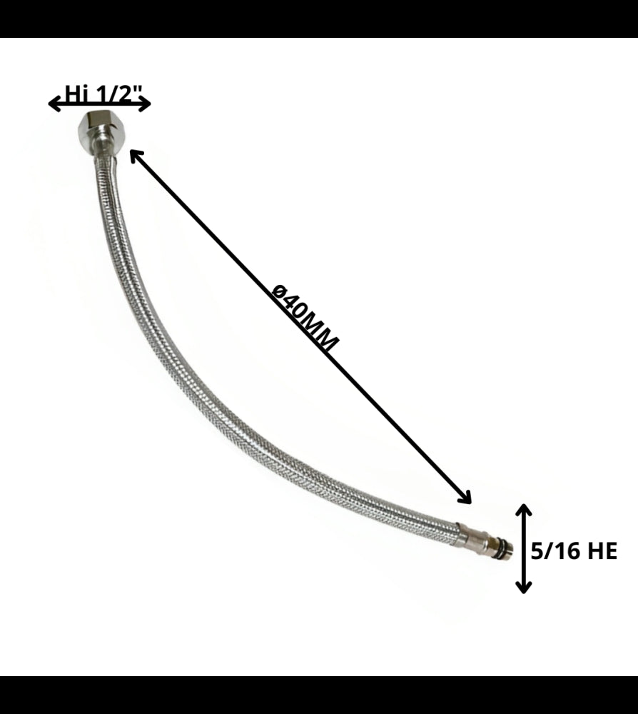 Flexible Agua Monomando 40 cm - Materiales de Construcción Jurmaq Molina