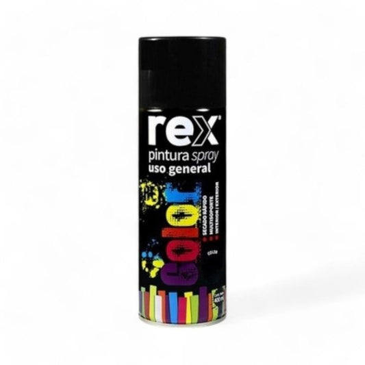 Spray Rex Negro Mate 400 Ml - Materiales de Construcción Jurmaq Molina